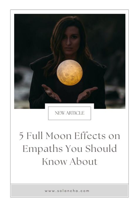 5 Full Moon Effects on Empaths You Should Know About #empaths #empath #fullmoon Empath Vs Highly Sensitive, Empath Mirror Effect, Full Moon Effects On People, Full Moon Effects, Empath Release Energy, Empaths Be Like, Full Moon Phases, Empath, Headache