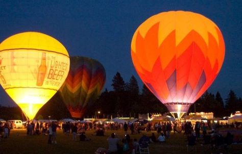 Tigard Oregon, Hot Air Balloons Photography, Balloon Glow, Only In Your State, Albuquerque News, Carnival Rides, Big Balloons, Hot Air Balloon Rides, Air Balloon Rides