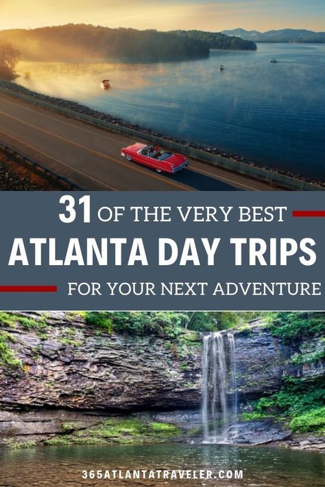 Atlanta has so much to do, but sometimes you just want to get out of the city and explore what the surrounding areas offer! We’ve compiled a list of 31 Day Trips from Atlanta. Places To Visit With Kids, Atlanta Travel, Georgia Vacation, Vacation Locations, American Travel, Road Trip Usa, Atlanta Georgia, Vacation Ideas, America Travel