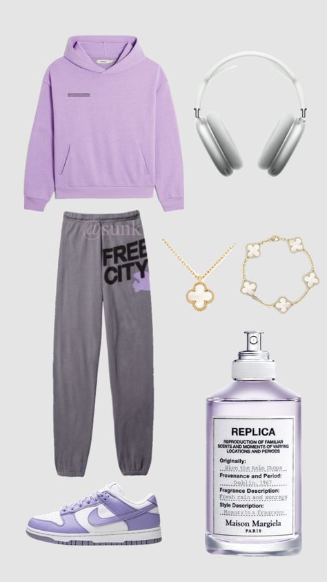 Preppy Essentials, Athletic Girl, Sweats Outfit, Purple Outfit, Fall Outfits Ideas, Ootd Aesthetic, Sweatpants Outfit, Free City, College Fits