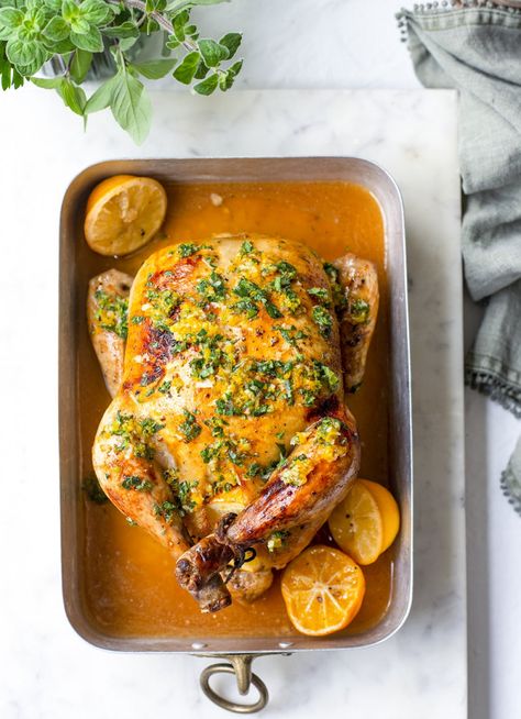 Greek Roast Chicken with Feta and Oregano » Dish Magazine Greek Roast Chicken, Summer Roast, Dish Magazine, Oregano Recipes, Oven Meals, Autumn Food, Dinner Meal, Small Food Processor, Lemon Recipes