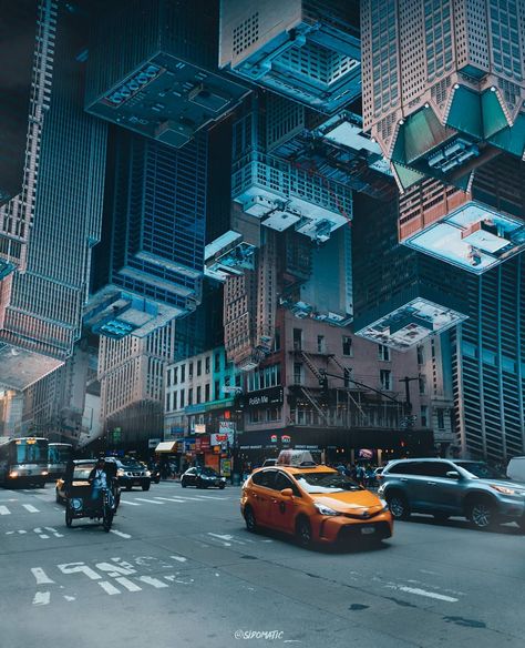 Sidomatic : Photoshop Artist on Instagram: “Upside-down city... .  #spacewheel #thecreativers #beyondsurreal #19skillz #launchdsigns #ps_imagine #creatingfromhome #visualambassadors…” Upside Down City, City Canvas, Travel Happy, Healthy Travel, Stone Siding, Forest Path, Amazing Artwork, Framed Oil Painting, Luxury Art