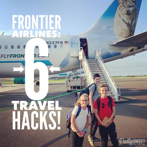 Flying of Frontier Airlines can help your family travel more without depleting your vacation budget— IF you know how to avoid hidden fees. Check out these 6, money-saving, family travel tips ✌️✈️ #frontierairlines #flyfrontier #familytravel #budgettravel International Air Travel Tips, Spirit Airlines Tips Packing, Airplane Hacks Long Flights Kids, Flight Hacks Airline Tickets, Plane Games, Flying Frontier Airlines Tips, Hacks To Save Money, Vacation Budget, Frontier Airlines