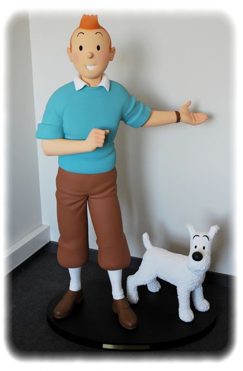 Tin Tin Cartoon, Palmer Clay, Herge Tintin, Fictional Heroes, Resin Statue, Charlie Brown Peanuts, Ad Art, Cute Clay, Diy Clay Crafts