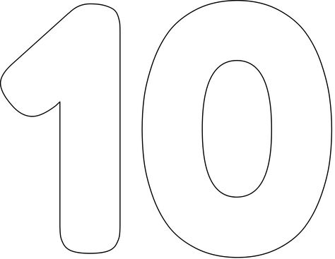 Number 10 Craft, Number 10 Art, Free Stencil Maker, Diy Cake Topper Birthday, Stencil Print, 20 Number, Stencil Maker, Superhero Coloring, K Crafts