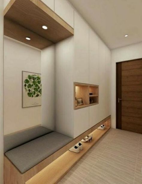 25 Entryway Ideas, Beautiful and Modern Design for Small Rooms Entrance Wardrobe, Små Rum Lidt Plads, Design Ložnic, Entrance Furniture, Hallway Entrance, Mudroom Entryway, Kids Studio, Foyer Decorating, Foyer Design