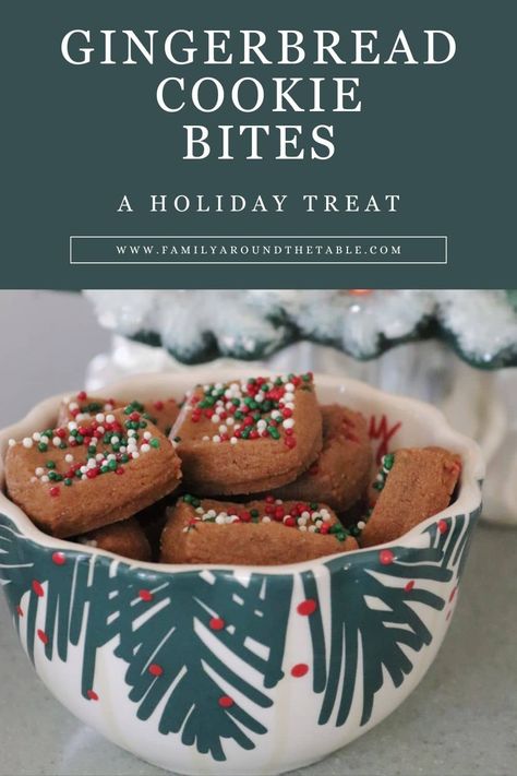 Gingerbread Drop Cookies, Gingerbread Bites, Cookie Bites Recipe, Gingerbread Cookie Mix, Church Recipes, Gingerbread Dessert, Gingerbread Recipes, Christmas Cookie Exchange Recipes, Exchange 2