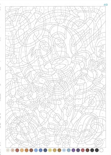 Color By Number For Adults Disney, Disney Adult Coloring Books, Disney Colouring Pages, Disney Silhouette Art, Disney Coloring Sheets, Adult Color By Number, Color By Number Printable, Disney Paintings, Abstract Coloring Pages