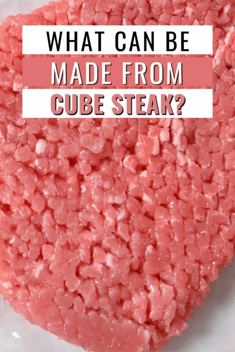 Ground Beef Cube Steak Recipes, Tenderized Beef Recipes, Cube Steak Foil Packets, Keto Beef Cube Steak Recipes, What To Do With Minute Steaks, Things To Do With Cube Steak, Beef Steak Cubes Recipe, How To Make Cubed Steak, Cube Steak Meat Recipes