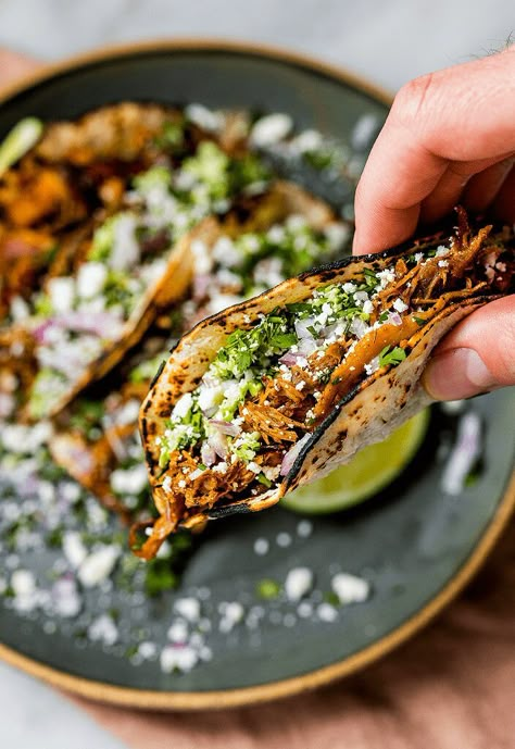 Spicy Shredded Duck Tacos | Tried and True Recipes Duck Confit Tacos, Shredded Duck Recipes, Duck Tacos Recipe, Duck Quesadilla, Deer Tacos, Duck Carnitas, Leftover Duck, Unique Tacos, Wild Duck Recipes