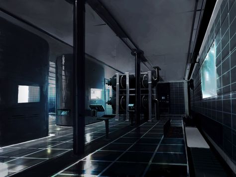 Laboratory 1 by PeteAmachree.deviantart.com on @DeviantArt Dark Laboratory Aesthetic, Laboratory Aesthetic Dark, Dark Laboratory, Taco Inspiration, Laboratory Aesthetic, Laboratory Design, The Heist, Biology Art, Sci Fi Environment