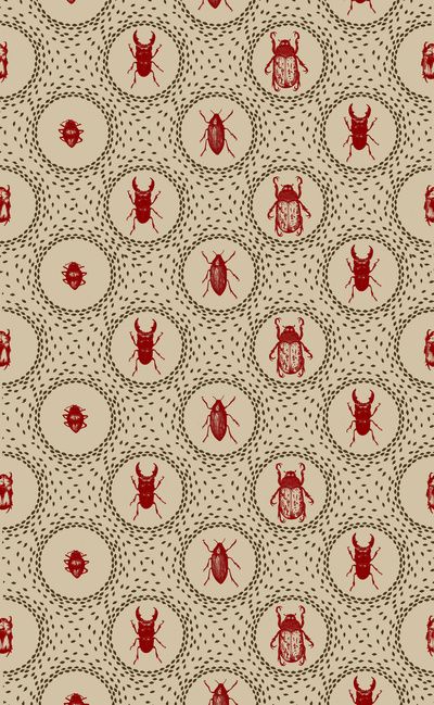 Beetle Pattern Gothic Food, Beetle Pattern, Motifs Textiles, Textil Design, Fun Fabric, 패턴 배경화면, Illustration Watercolor, Pretty Patterns, Pattern Illustration