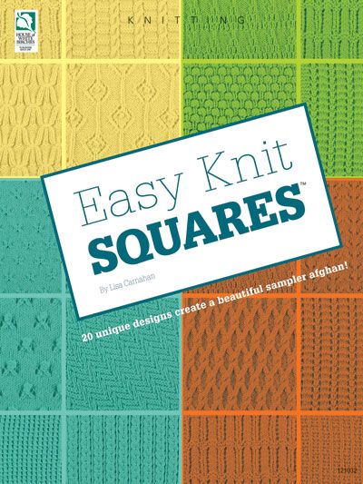 Book Review – Easy Knit Squares – Knitting Knit Blanket Squares Block Patterns, Knit Squares, Knitted Squares Pattern, Knitted Squares, Blanket Squares, Knitted Blanket Squares, Easy Knit, Knitting Magazine, Block Patterns