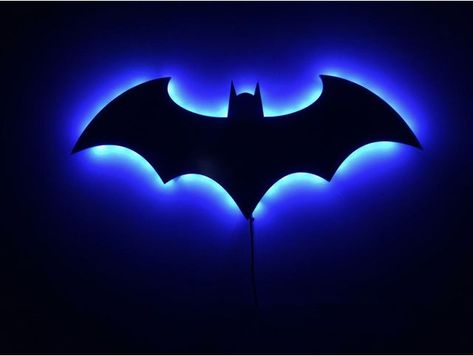 Wall Lamp Interior, Pet Room Decor, Batman Symbol, 3d Night Light, Batman Wallpaper, Animal Room, Batman Logo, The Dark Knight, The Batman