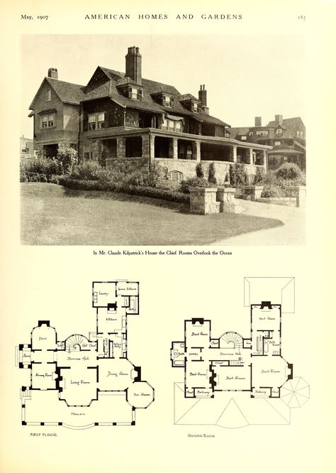 Inside Barndominium, Vintage Floorplans, Vintage Floor Plans, Victorian House Plans, Unique House Plans, Victoria House, Modern Floor Plans, Mansion Floor Plan, Vintage House Plans