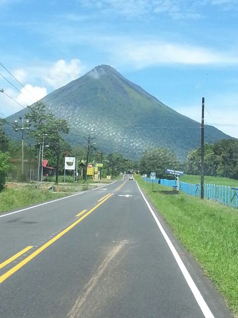 VOLCAN ARENAL, LA FORTUNA  DE SAN CARLOS, COSTA RICA. San Carlos Costa Rica, Arenal Costa Rica, San Rafael, Costa Rica, Country Roads, Road, San Carlos