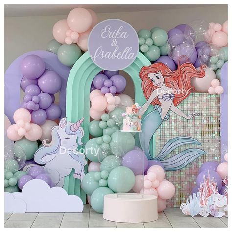 Mermaizing Decor 🧜‍♀️🤩 Book Now : @decorty.in (9953923505, 9953805827) #decorty #partydecorations #mermaidtheme #mermaidthemeparty #underwatertheme #onderland partydecoration #partytime #decor #birthdaydecor #backdropdecor #birthdayparty #birthdaydecoration #rainbow #birthdaydecorations #themedecorations #birthdayballoon #balloongarland #backdrop #birthdaybackdrop #backdrops #balloonbackdrop #delhidecorator #delhidecorators Mermaid Balloons, Mermaid Birthday Party Decorations, Happy Birthday Decor, Ariel Birthday, Mermaid Theme Party, Birthday Party Theme Decorations, Balloons Birthday, Little Mermaid Birthday, Mermaid Theme