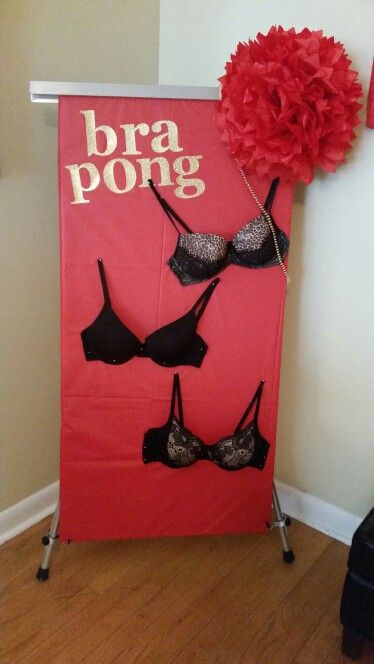 Bra pong for a panty party bachelorette party or  bridal shower Panty Party Ideas, Panty Party Bachelorette, Raunchy Bachelorette Party, Bra Pong, Panty Party, Pong Game, Barbie Bridal, Artsy Ideas, Fund Raiser