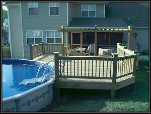 Decks Ideas, Deck Gazebo, Oberirdischer Pool, Above Ground Pool Deck Ideas, Above Ground Pool Deck, Pool Deck Ideas, Pool Stuff, Above Ground Pool Ideas, Ground Pool Ideas