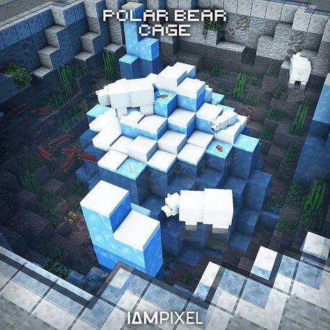 Minecraft Zoo Blueprints, Minecraft Panda Farm, Minecraft Sheep Enclosure, Minecraft Dolphin Tank, Minecraft Building Ideas Animal, Minecraft Zoo Ideas Layout, Polar Bear Enclosure Minecraft, Minecraft Zoo Ideas Aesthetic, Zoo In Minecraft