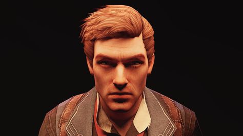 Booker DeWitt - Bioshock infinite Mens Braids Hairstyles Long Hair, Deaven Booker, Elizabeth Bioshock Infinite, Booker Dewitt, Elizabeth Bioshock, Bioshock Art, Bioshock Series, Bioshock 2, Hairstyles Long Hair