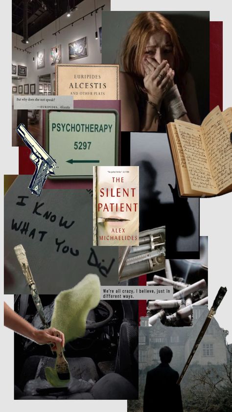 #silentpatient #alcestis #alexmichaelides The Silent Patient Aesthetic, Patient Aesthetic, The Silent Patient, Psychological Thrillers, Lps, Book Aesthetic, Book Quotes, Energy, Reading