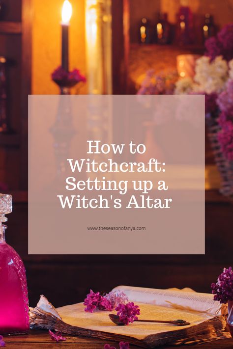 How to Witchcraft: Setting Up a Witches Altar Witch Altar Set Up, Witch Altars Inspiration, What Is An Altar, Diy Meditation Altar, How To Set Up An Altar For Witchcraft, How To Make An Altar Witch, How To Make A Alter, Modern Witch Altar, Building An Altar