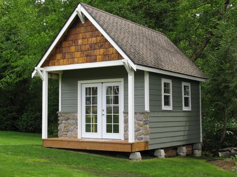 James' Man Cave - The Wood Whisperer Small Houses On Wheels, Cottage House Exterior, Exterior House Paint Color, Paint Color Combinations, Exterior House Paint, House Paint Color Combination, Exterior House Paint Color Combinations, Exterior Paint Colors For House, Rustic Cottage