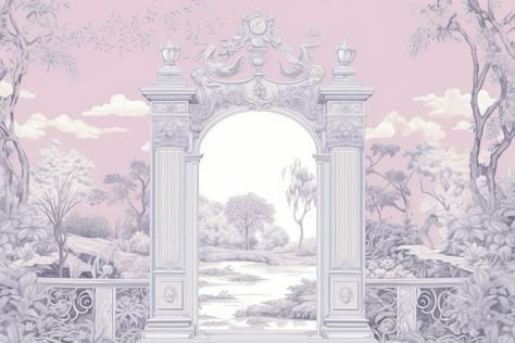 Door gate architecture drawing sketch. | premium image by rawpixel.com / Aum Background Nikah, Wallpaper Arch, Backdrop Engagement, Backdrop Illustration, Dekorasi Wedding, Aesthetic Packaging, Scroll Art, Background Zepeto, Watercolour Background