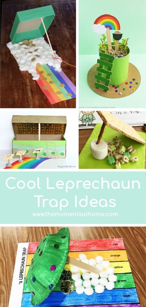 Pre K Leprechaun Trap, Leprechaun Trap Kindergarten, Classroom Leprechaun Trap, How To Make A Leprechaun Trap For Kids, Traps For Leprechaun, How To Catch A Leprechaun Trap, How To Make A Leprechaun Trap, How To Catch A Leprechaun, Catch A Leprechaun Trap