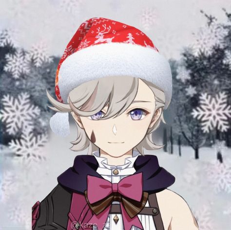 Genshin Impact - Lyney Genshin Christmas Pfp, Genshin Christmas, Lyney Genshin, Christmas Pfp, Genshin Impact, Make Your Day, Make Your, Christmas, Red