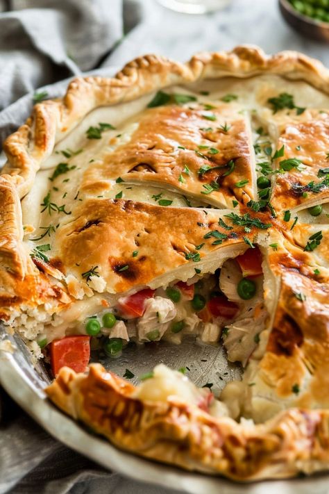 The Best Chicken Pot Pie Recipe Chicken And Vegetable Pie Recipes, Leftover Chicken Pot Pie Recipes, Chicken Pot Pie With Premade Pie Crust, Pot Pie Dough Recipe, Pie Crust Chicken Pot Pie, Best Chicken Pot Pie Recipe, Classic Chicken Pot Pie Recipe, The Best Chicken Pot Pie, Premade Pie Crust