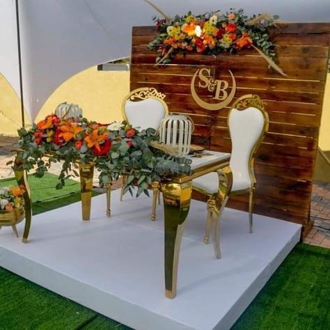 African Engagement Decor, African Engagement Decoration, Rustic Lobola Decor, Naija Wedding Decorations, African Traditional Wedding Backdrop, Lobola Decor, Cabana Decor, Zulu Wedding, Simple Stage Decorations