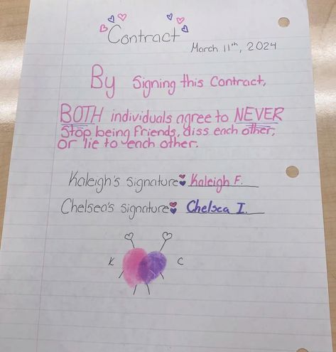 Contract For Best Friends, Bestie Contract Ideas, Best Friend Contract Ideas, Books To Make With Your Best Friend, Friendship Contract Ideas, Bff Contract Ideas, Bestie Book Ideas, Bestie Contract, Friends Contract