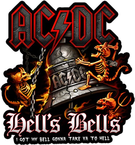 Acdc Poster, Ac Dc Band, Rock Poster Art, Bell Art, Rock N Roll Art, Rock Band Posters, Bon Scott, Heavy Metal Art, Band Poster