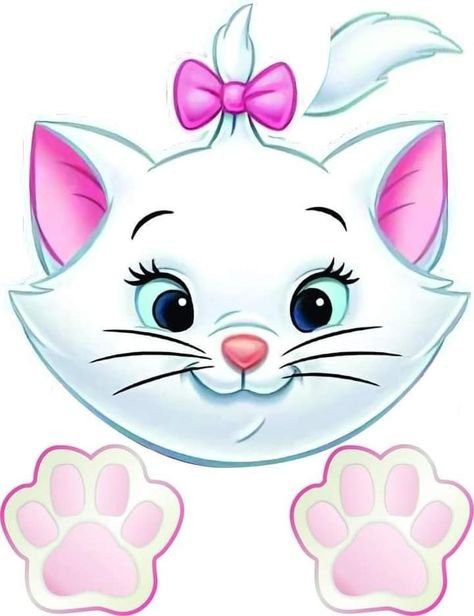 Edible Print Cake, Aristocats Party, Cake Designs For Kids, Cat Cake Topper, Transformer Birthday, Sweet Drawings, Marie Cat, Rose Gold Invitations, Cat Printable