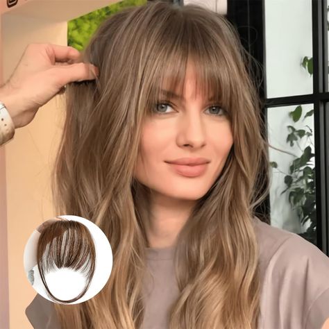 Clip In Fringe, Hair Lights, Clip In Bangs, Salt And Pepper Hair, Creamy Blonde, Sandy Blonde, Human Hair Color, Clip In Extensions, Golden Blonde