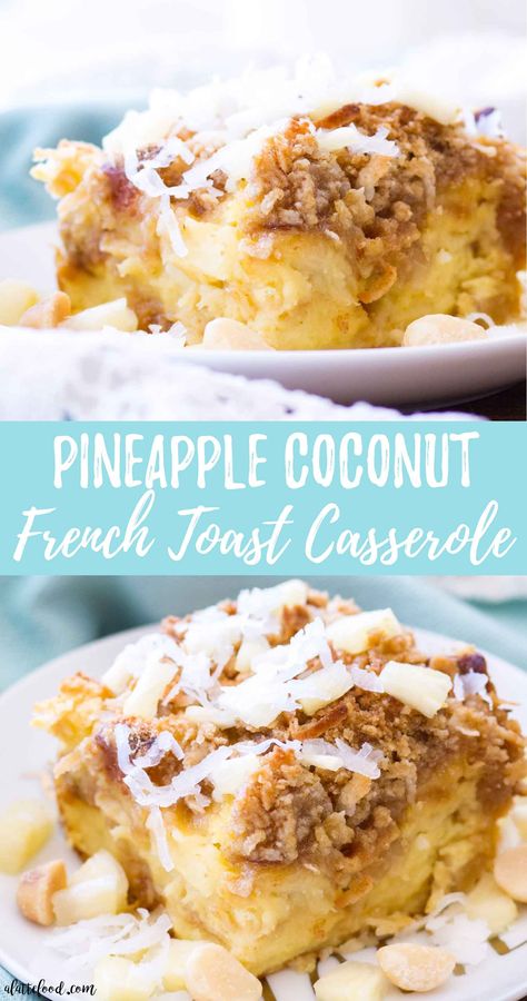 Pineapple Brunch Ideas, 12 Tomatoes Hawaiian French Toast Bake, French Toast Bake Hawaiian Rolls, Hawaiian Roll Baked French Toast, What To Do With Hawaiian Sweet Rolls, Hawaiian Sweet Roll Breakfast Casserole, Coconut French Toast Casserole, Hawaiian Breakfast Casserole, Hawaiian Sweet Bread French Toast