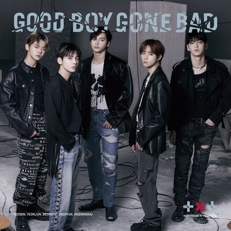 GOOD BOY GONE BAD (single)/Gallery Txt Group, Good Boy Gone Bad, Worst Album Covers, Tomorrow X Together, Body Picture, Good Boy, Original Song, Celebrity Art, Group Photos