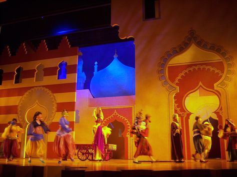 The set of Aladdin the musical.  Go see Aladdin when it opens on March 20, 2014! Aladdin Show, Aladdin Play, Aladdin Theater, Aladdin Broadway, Aladdin Musical, Aladdin Jr, Arabian Nights Theme, Arabian Nights Party, Aladdin Costume