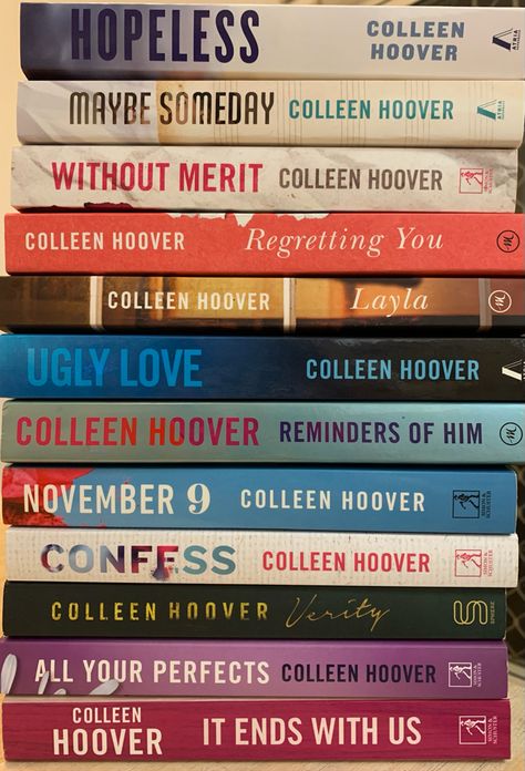 Book Recommendations Colleen Hoover, Colleen Hoover Book Collection, Books Similar To It Ends With Us, Coolen Hoover Books Aesthetic, Reminders Of Him Colleen Hoover Book, Books Like It Ends With Us, Regretting You Colleen Hoover Aesthetic, Coolen Hoover Books, Regretting You Colleen Hoover