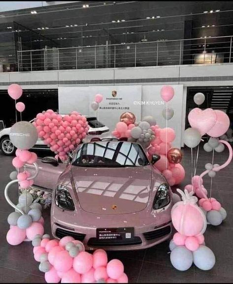 Feminine Cars Aesthetic, Matching Cars Best Friend, Luxury Birthday Gifts Aesthetic, Car Gift Aesthetic, Wedding Cars Luxury, Nice Cars For Women, His And Hers Cars, Prom Pic Ideas, Car Present