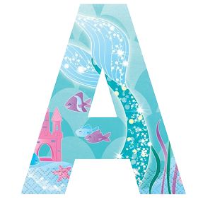 Kits imprimibles gratis : Abecedario Cola de Sirena Light Pink Party, Ariel Birthday Party, Mermaid Board, Mermaid Cartoon, Mermaid Birthday Party Decorations, Ariel Birthday, Character Letters, Mermaid Parties, Under The Sea Theme