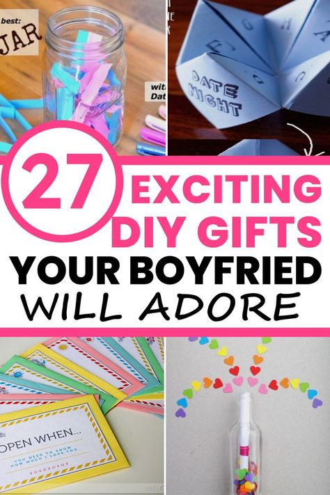 Show your boyfriend how much you care with these 27 amazing DIY gifts he'll love! From personalized sports gear and beer gifts to nerdy projects and romantic gestures, you'll find thoughtful homemade present ideas he'll appreciate. With step-by-step tutorials, you can create meaningful gifts that show how well you know your boyfriend's interests. These DIY presents from the heart will make his day and remind him how lucky he is to have you! Diy Gifts For Gamer Boyfriend, Nerdy Valentines Gifts For Him, Diy Gifts For Lover, Diy Valentines Gifts For Boyfriend Cheap, Boyfriend Birthday Gifts Diy, Cute Gestures For Boyfriend, Valentines Crafts For Toddlers, Diy Gifts For Your Boyfriend, Romantic Gestures For Him