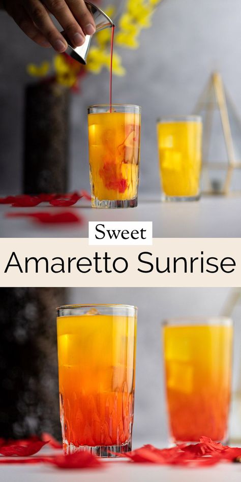 Mixed Drinks With Amaretto, Recipes With Amaretto Liqueur, Peach Nectar Cocktail, Amerreto Cocktail Recipes, Amerreto Mixed Drinks, Drinks Made With Amaretto, Drinks With Amaretto Recipes, Peach Snapps Drinks Recipes, Drinks With Amaretto