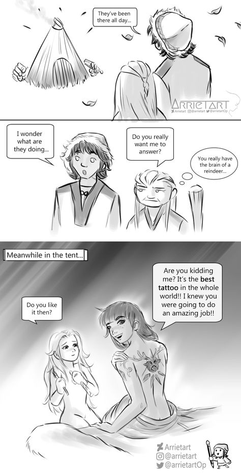 Elsa X Honeymaren, Disney Gender Bender, Frozen Love, Frozen Art, Lgbt Art, Comics Memes, Musical Art, Short Comics, Disney Shows