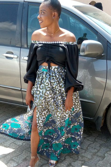 Two piece, top and skirt ankara Two Piece Top And Skirt, Top And Skirt, Fashion Styles, Ankara, Two Piece, Skirt