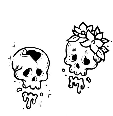 Friday 13th Tattoo Flash, Tattoo Ideas Halloween, Halloween Tattoo Designs, Skull Drawing Sketches, Crisp Ink, Tattoo Skulls, Circuit Maker, Patchwork Tattoo Ideas, Halloween Flash