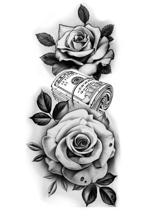 Inside Forearm Tattoo Women Cover Up, Rose Chicano Art, Flower Tattoos For Women Shoulder, Rose Thigh Tattoos Women, Women Tattoo Designs Drawings, Rose Arm Tattoos, Rose Tattoo On Thigh, Background Tattoo Ideas, Tattoo For Women Arm