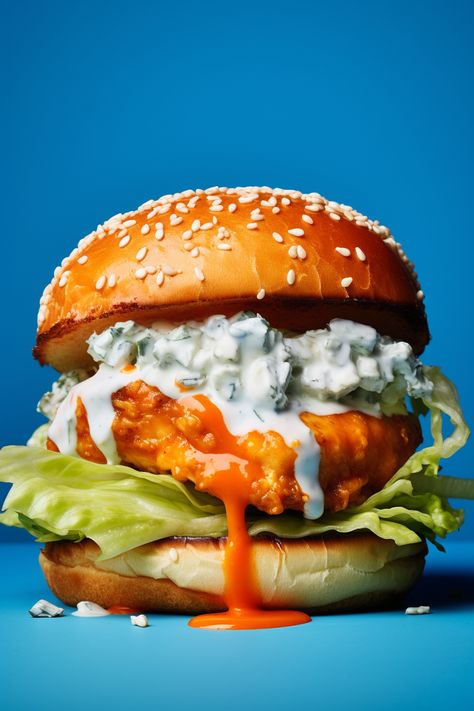 Delicious Keto Buffalo Chicken Burgers: Easy Recipe for a Low-Carb Lifestyle #ketodiet #ketorecipes #lowcarb Buffalo Chicken Burgers, Buffalo Chicken Sauce, Keto Buffalo Chicken, Burger Chicken, Keto Buns, Chicken Burgers Recipe, Buffalo Chicken Sandwiches, Low Glycemic Foods, Chicken Patties